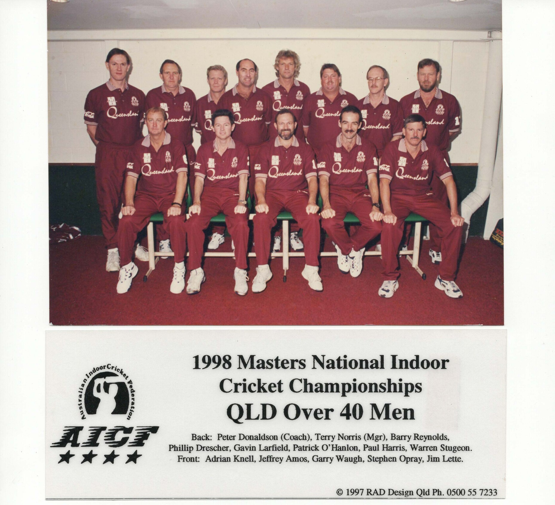 1998 QLD O40 Men